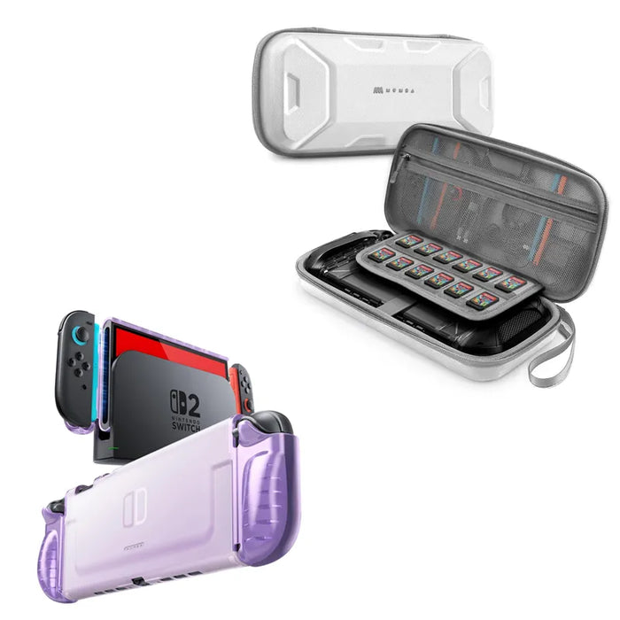 Bundle Sale - Nintendo Switch 2 Clear Case & Nintendo Switch 2 Plus Carrying Case | Mumba