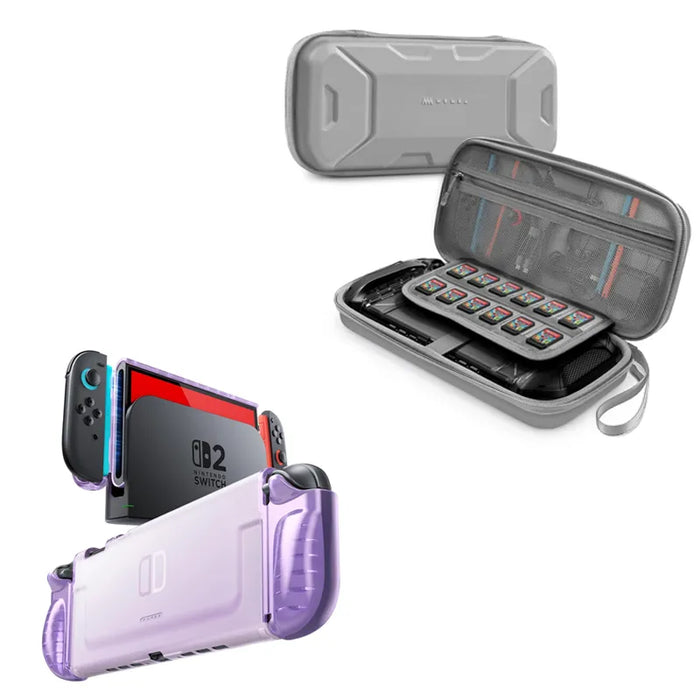Bundle Sale - Nintendo Switch 2 Clear Case & Nintendo Switch 2 Plus Carrying Case | Mumba