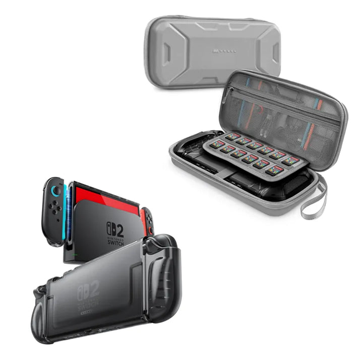 Bundle Sale - Nintendo Switch 2 Clear Case & Nintendo Switch 2 Plus Carrying Case | Mumba