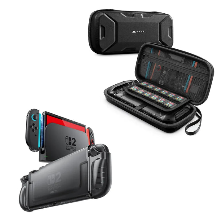 Bundle Sale - Nintendo Switch 2 Clear Case & Nintendo Switch 2 Plus Carrying Case