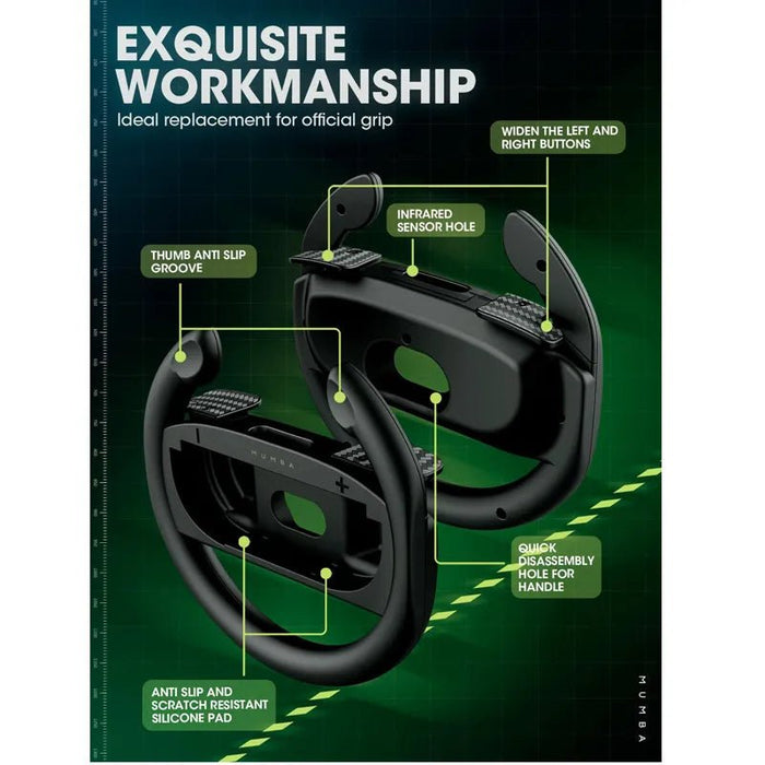 Drive Grip (2 Sets) for Nintendo Switch 2 - Mumba