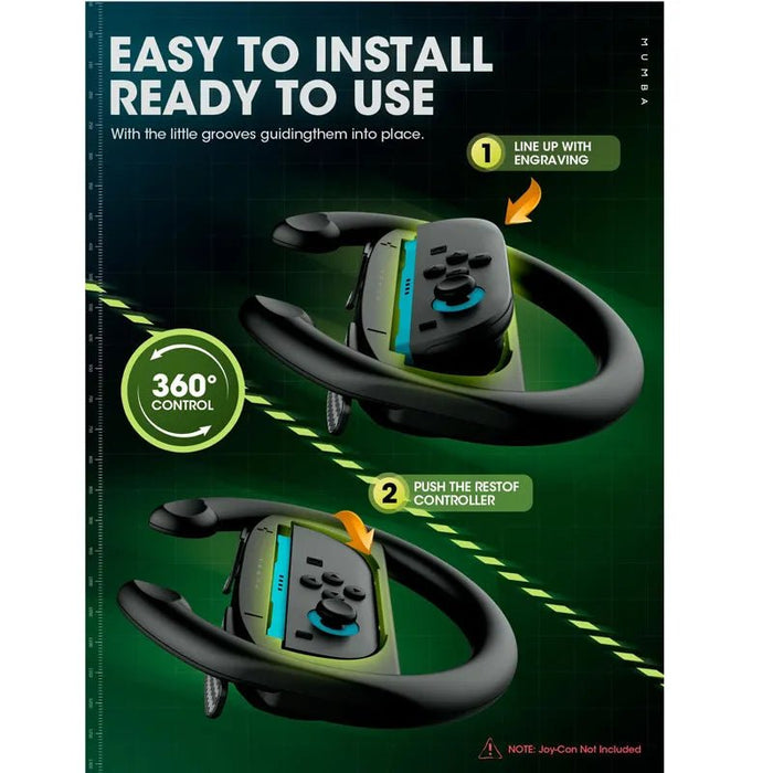 Drive Grip (2 Sets) for Nintendo Switch 2 - Mumba