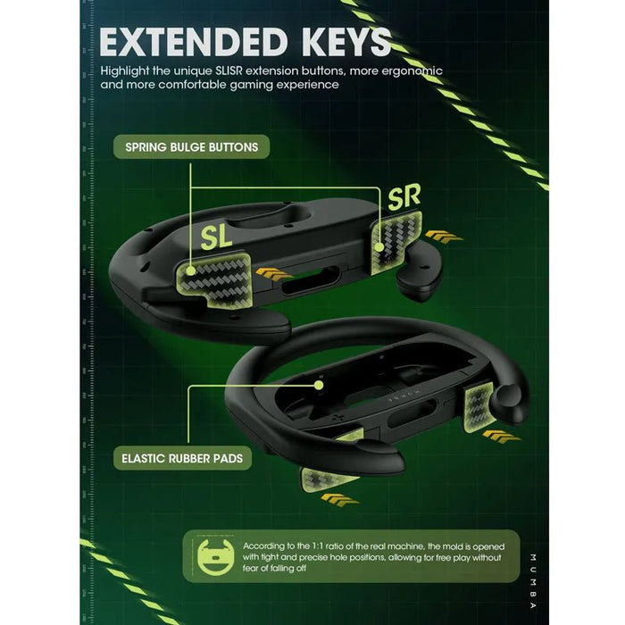 Drive Grip (2 Sets) for Nintendo Switch 2 - Mumba