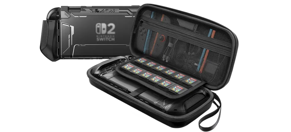 Titan Switch 2 Case with Flip Stand & Card Storage | Mumba