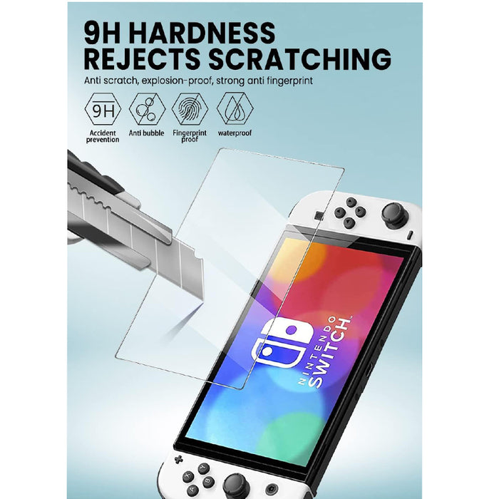 Mumba Tempered Glass Screen Protector for Switch OLED(3 Pack) - Mumba