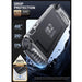 Drop-protection illustration of the Mumba Blade Clear Frost case for Nintendo Switch 2, with a close-up of the case corner.