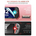One-piece construction infographic for the Mumba Blade Arcade Switch 2 case, compared with a three-piece case design.