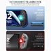 One-piece construction infographic for the Mumba Blade Blue Switch 2 case, compared with a three-piece case design.