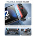 Mumba Blade Circuit case for Nintendo Switch 2 with a hinged Joy-Con holder folded down and diagrams showing controller removal.
