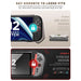 One-piece construction infographic for the Mumba Blade Gamer Switch 2 case, compared with a three-piece case design.