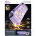 Drop-protection illustration of the Mumba Blade Paint case for Nintendo Switch 2, with a close-up of the raised Z-button edge.