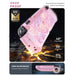 Drop-protection illustration of the Mumba Blade Swirls case for Nintendo Switch 2, with a close-up of the raised Z-button edge.
