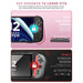 One-piece construction infographic for the Mumba Blade Swirls Switch 2 case, compared with a three-piece case design.