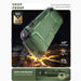 Drop-protection illustration of the Mumba Blade Urban case for Nintendo Switch 2, with a close-up of the raised Z-button edge.