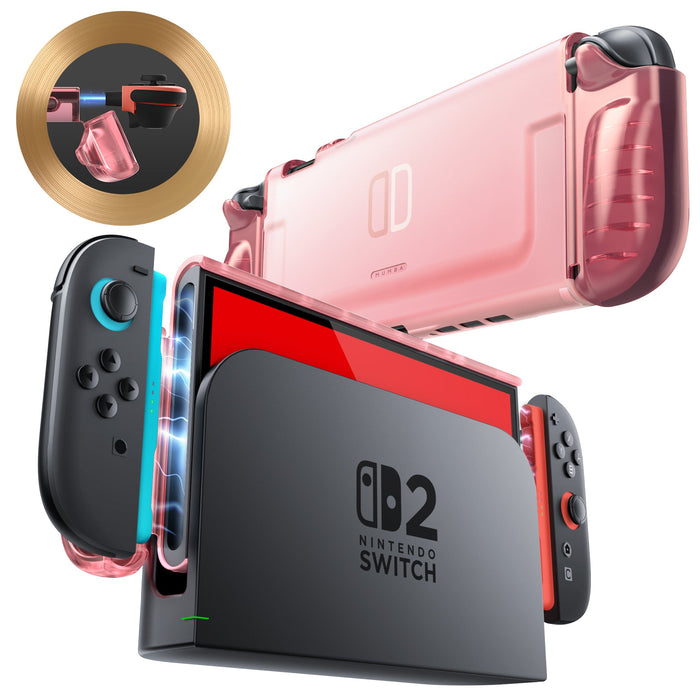 Mumba Clear Cases for Nintendo Switch 2(Pink/Purple) - Mumba