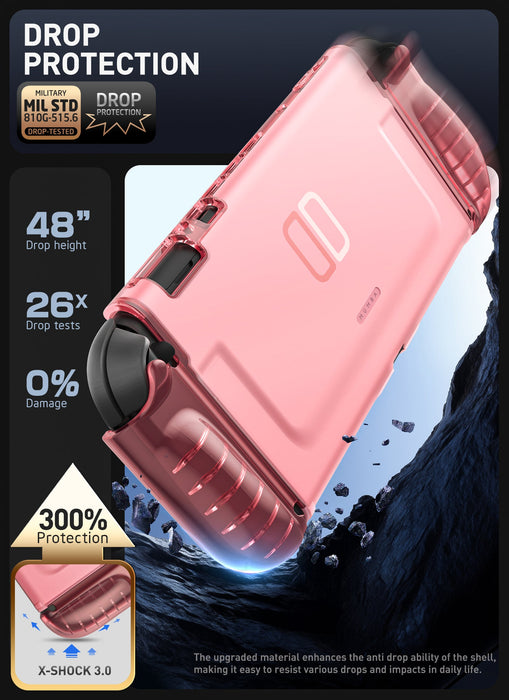 Mumba Clear Cases for Nintendo Switch 2(Pink/Purple) - Mumba