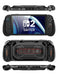 Front, rear, top and bottom views of the Mumba Titan case for Nintendo Switch 2 in black, showing its rear card holder and port openings.