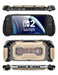 Front, rear, top and bottom views of the Mumba Titan case for Nintendo Switch 2 in Desert beige, showing its rear card holder and port openings.
