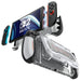 Front and rear views of the Mumba Titan case for Nintendo Switch 2 in silver, showing Joy-Con removal and the rear card holder.