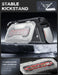 Mumba Titan case for Nintendo Switch 2 in silver propped on its card-holder kickstand, with an inset showing five game card slots and two TF card slots.
