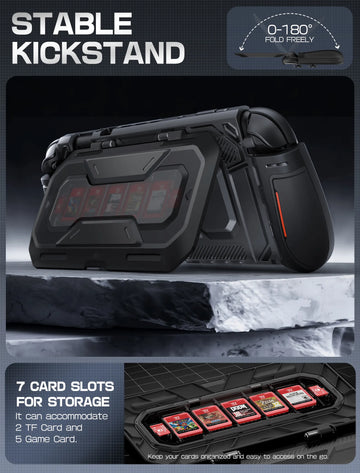 Titan Series Dockable Cases with Flip Stand for Nintendo