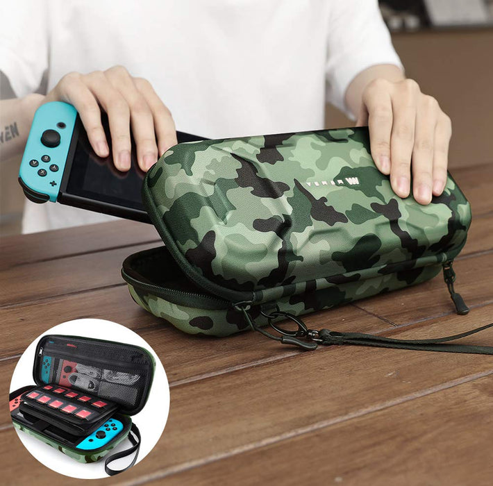 Mumba-Deluxe Carrying Case (Camouflage) for Nintendo Switch & Switch OLED - Mumba