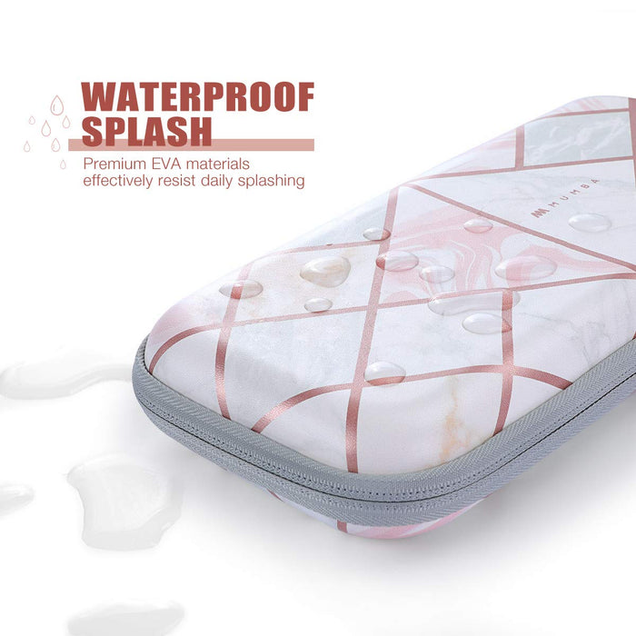 Mumba-Pink Marble Carrying Case for for Nintendo Switch & OLED - Mumba